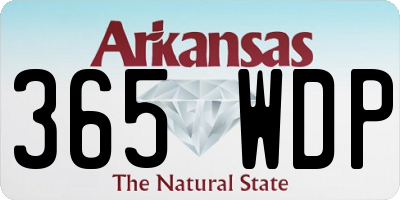 AR license plate 365WDP