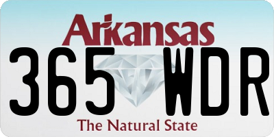 AR license plate 365WDR