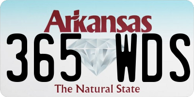 AR license plate 365WDS
