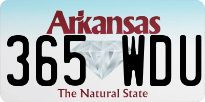 AR license plate 365WDU