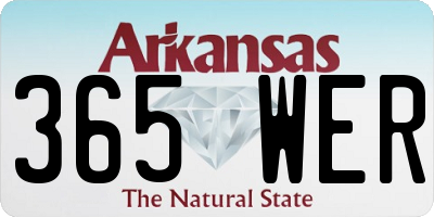AR license plate 365WER