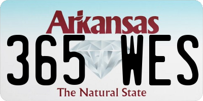 AR license plate 365WES