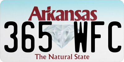 AR license plate 365WFC