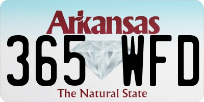 AR license plate 365WFD