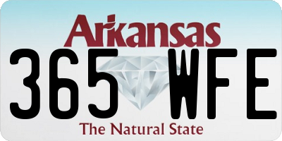 AR license plate 365WFE