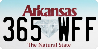 AR license plate 365WFF