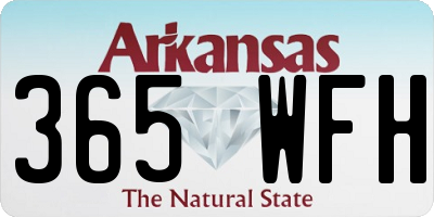 AR license plate 365WFH