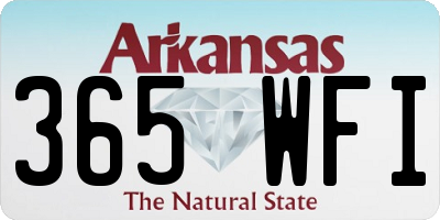AR license plate 365WFI