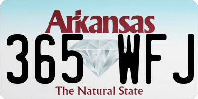 AR license plate 365WFJ