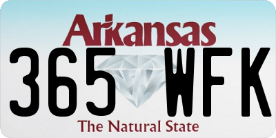 AR license plate 365WFK