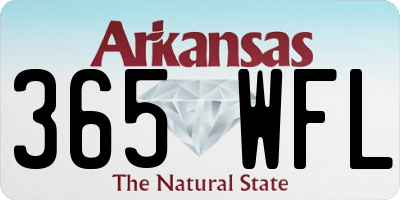 AR license plate 365WFL