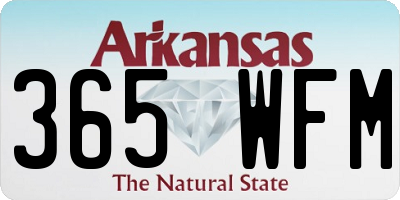 AR license plate 365WFM