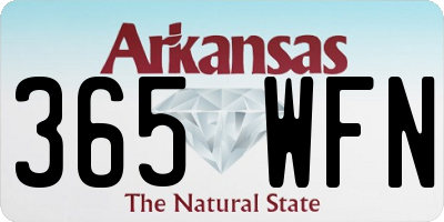 AR license plate 365WFN