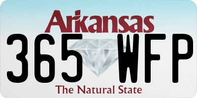 AR license plate 365WFP