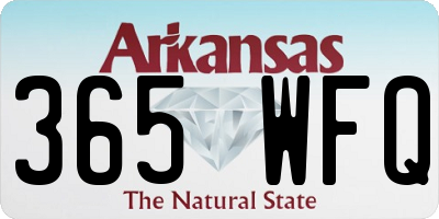 AR license plate 365WFQ