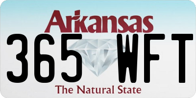 AR license plate 365WFT