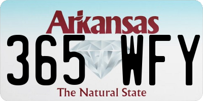 AR license plate 365WFY