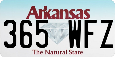 AR license plate 365WFZ