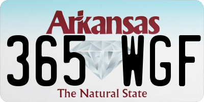 AR license plate 365WGF
