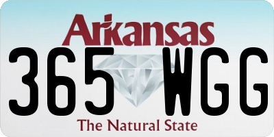 AR license plate 365WGG