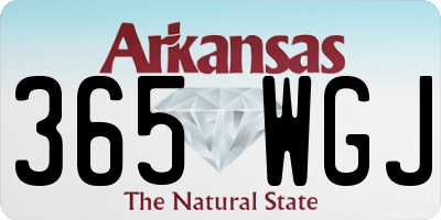 AR license plate 365WGJ
