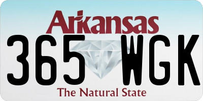 AR license plate 365WGK