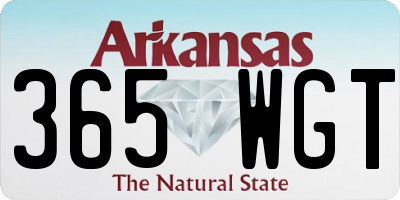 AR license plate 365WGT