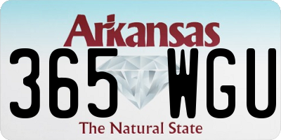 AR license plate 365WGU