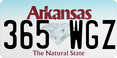 AR license plate 365WGZ
