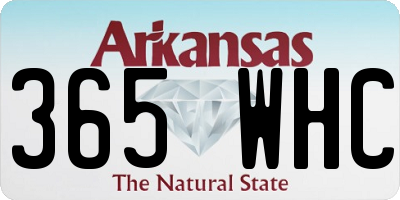 AR license plate 365WHC