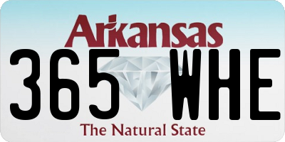 AR license plate 365WHE