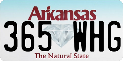 AR license plate 365WHG