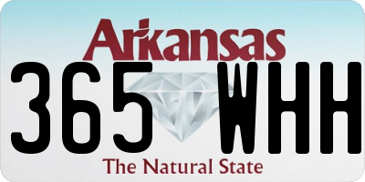 AR license plate 365WHH