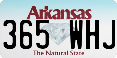 AR license plate 365WHJ