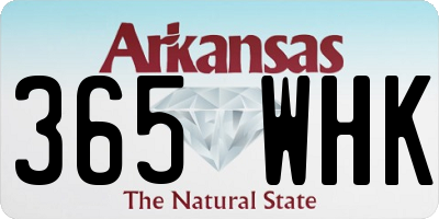 AR license plate 365WHK