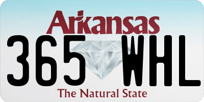AR license plate 365WHL