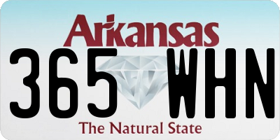 AR license plate 365WHN