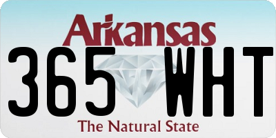 AR license plate 365WHT