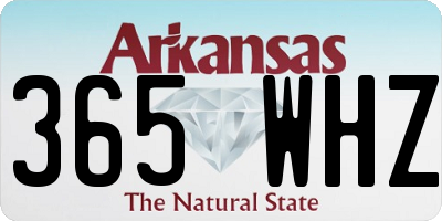 AR license plate 365WHZ