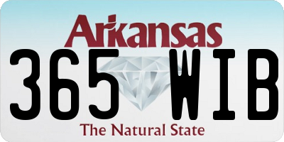 AR license plate 365WIB