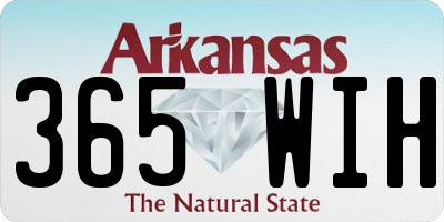 AR license plate 365WIH