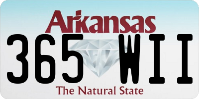 AR license plate 365WII
