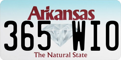 AR license plate 365WIO