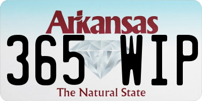 AR license plate 365WIP