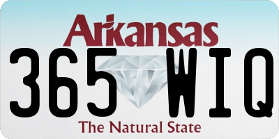 AR license plate 365WIQ