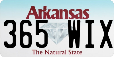 AR license plate 365WIX