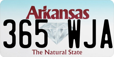 AR license plate 365WJA