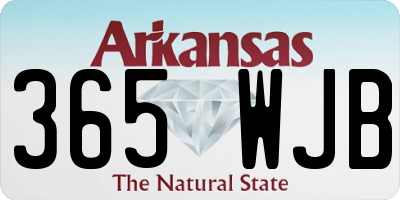 AR license plate 365WJB