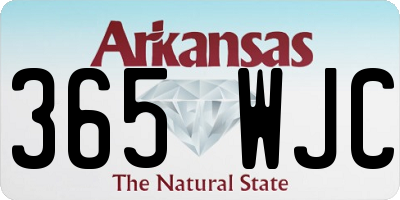 AR license plate 365WJC
