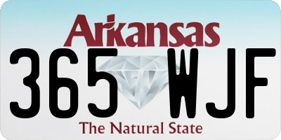 AR license plate 365WJF